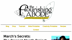 What Theflourishingabode.com website looked like in 2016 (7 years ago)