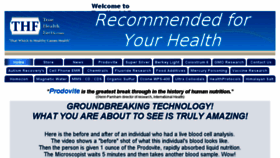 What Truehealthfacts.com website looked like in 2016 (7 years ago)