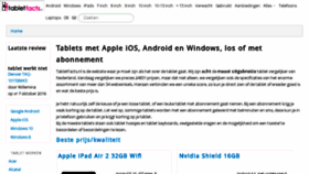 What Tabletfacts.nl website looked like in 2016 (7 years ago)