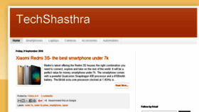 What Techshasthra.com website looked like in 2016 (7 years ago)