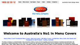 What Themenucompany.com.au website looked like in 2016 (7 years ago)