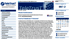 What Teletrust.de website looked like in 2016 (7 years ago)