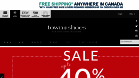 What Townshoes.com website looked like in 2016 (7 years ago)