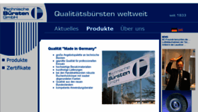 What Technische-buersten.de website looked like in 2016 (7 years ago)