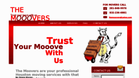 What Themooovers.com website looked like in 2016 (7 years ago)