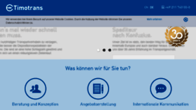 What Timotrans.de website looked like in 2016 (7 years ago)