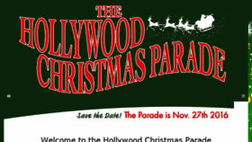 What Thehollywoodchristmasparade.org website looked like in 2016 (7 years ago)
