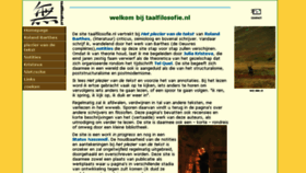What Taalfilosofie.nl website looked like in 2016 (7 years ago)