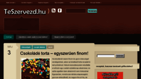 What Teszervezd.hu website looked like in 2016 (7 years ago)