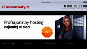 What Tanieserwery.pl website looked like in 2016 (7 years ago)