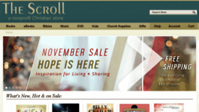 What Thescroll.org website looked like in 2016 (7 years ago)