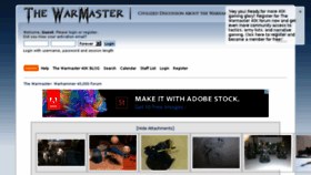 What Thewarmaster.com website looked like in 2016 (7 years ago)