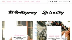 What Thekontemporary.com website looked like in 2016 (7 years ago)