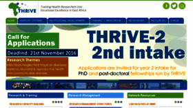 What Thrive.or.ug website looked like in 2016 (7 years ago)