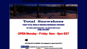 What Totalsnowshoes.com website looked like in 2016 (7 years ago)