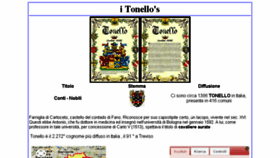 What Tonello.it website looked like in 2016 (8 years ago)