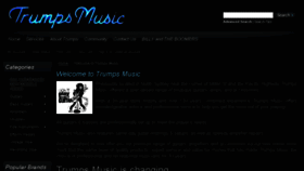What Trumpsmusic.com.au website looked like in 2016 (7 years ago)