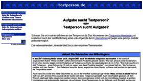 What Testperson.de website looked like in 2016 (7 years ago)