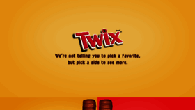 What Twix.com website looked like in 2016 (7 years ago)