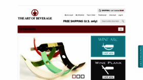 What Theartofbeverage.com website looked like in 2016 (7 years ago)