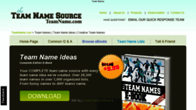 What Teamname.com website looked like in 2016 (7 years ago)