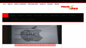 What Techzax.com website looked like in 2016 (7 years ago)