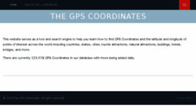 What Thegpscoordinates.com website looked like in 2016 (7 years ago)