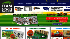 What Teamsportbanners.com website looked like in 2016 (7 years ago)