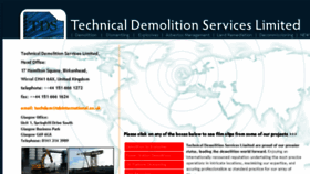 What Technicaldemolitionservices.com website looked like in 2016 (7 years ago)