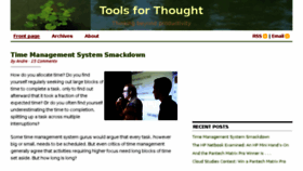 What Tools-for-thought.com website looked like in 2016 (7 years ago)