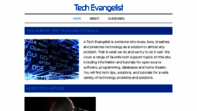 What Tech-evangelist.com website looked like in 2016 (7 years ago)