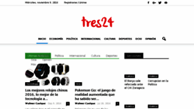 What Tres24.com website looked like in 2016 (7 years ago)