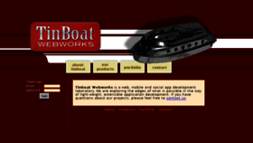 What Tinboatwebworks.com website looked like in 2016 (7 years ago)
