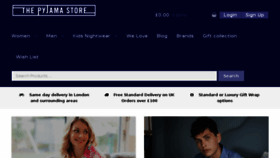 What Thepyjamastore.com website looked like in 2016 (7 years ago)