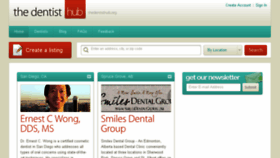 What Thedentisthub.org website looked like in 2016 (7 years ago)