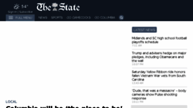 What Thestate.com website looked like in 2016 (7 years ago)