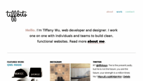 What Tiffbits.com website looked like in 2016 (7 years ago)
