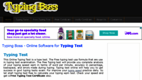 What Typingboss.com website looked like in 2016 (7 years ago)