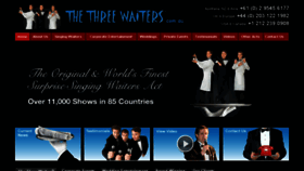 What Thethreewaiters.com.au website looked like in 2016 (7 years ago)
