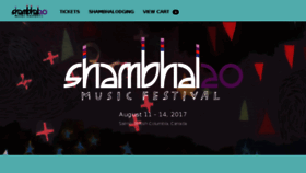What Tickets.shambhalamusicfestival.com website looked like in 2016 (7 years ago)