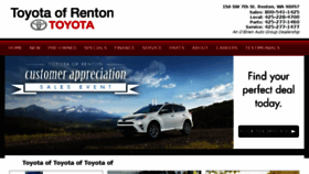 What Toyotaofrenton.com website looked like in 2016 (7 years ago)