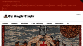 What Theknightstemplar.org website looked like in 2016 (7 years ago)