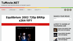 What Tumovie.net website looked like in 2016 (7 years ago)