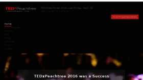 What Tedxpeachtree.com website looked like in 2016 (7 years ago)