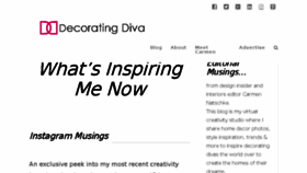 What Thedecoratingdiva.com website looked like in 2016 (7 years ago)