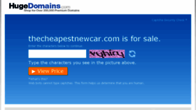 What Thecheapestnewcar.com website looked like in 2016 (7 years ago)