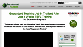 What Teachabroadthailand.com website looked like in 2016 (7 years ago)