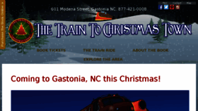 What Traintochristmastown.com website looked like in 2016 (7 years ago)