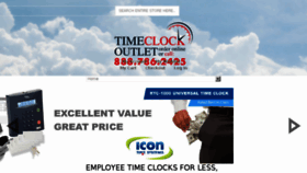What Timeclockoutlet.com website looked like in 2016 (7 years ago)