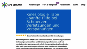 What Tape-versand.de website looked like in 2016 (7 years ago)